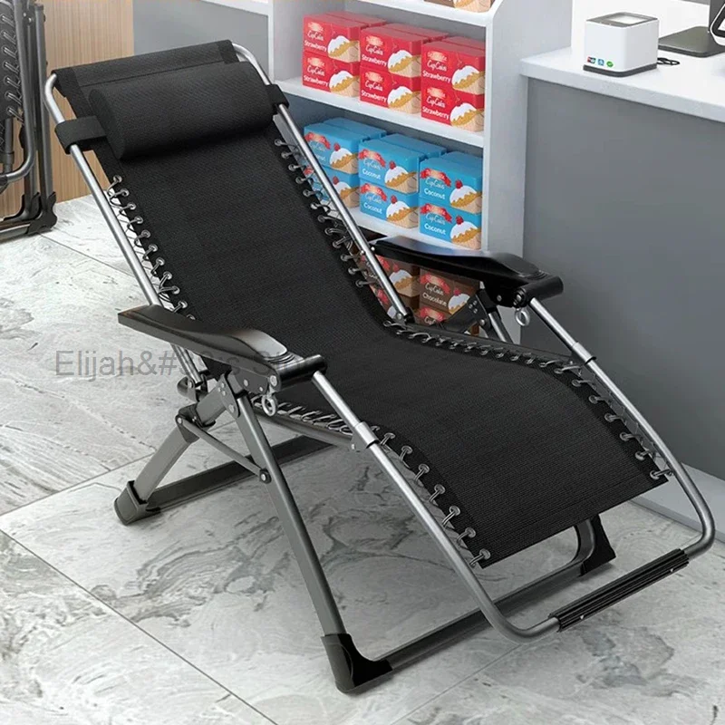 

Metal Black Recliner Office Chair Creative Outdoor Living Room Indoor Bedroom Chair Portable Fishing Arredamento Home Furniture