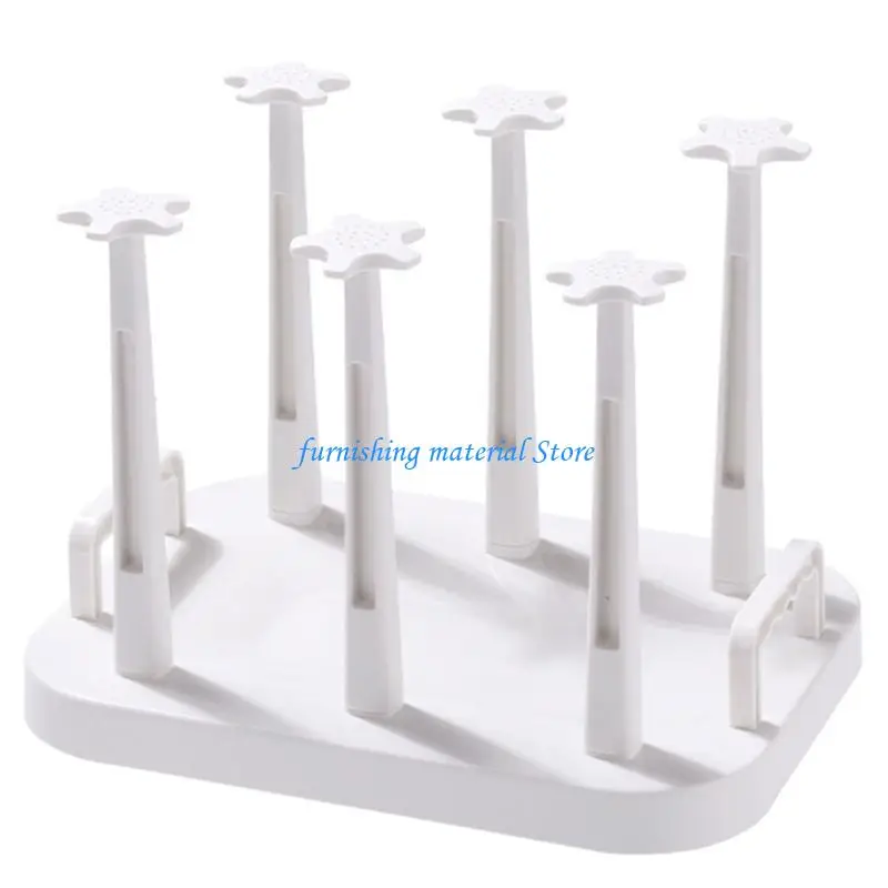 Y5GD Efficient Drainage Plastic Cup Drying Rack Water Mugs Draining Drying Organizers