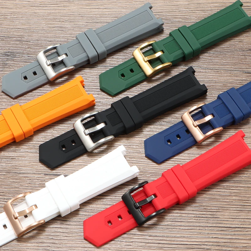 Kompatibel mit Omega Men's Constellation Manhattan Master Chronometer 131.13 Series – Uhrenarmband aus gekerbtem Gummi/Silikon