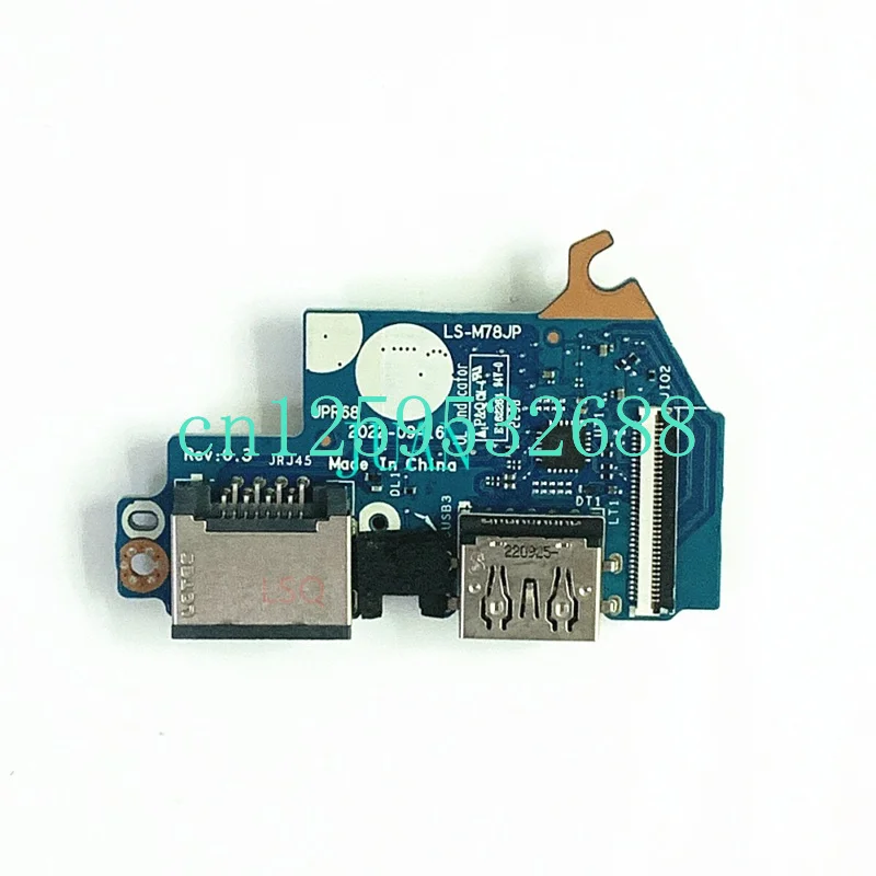 New USB 3 RJ45 Lan Board JPR68 LS-M78JP For HP Victus Gaming 16-R 16-S TPN-C169