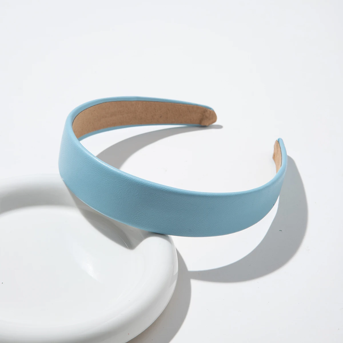 3cm PU Leather Headband Korean Style Fashion  Hairclip Hairbands Chic Vintage Hair Hoop Accessories for Girls Women Ladies