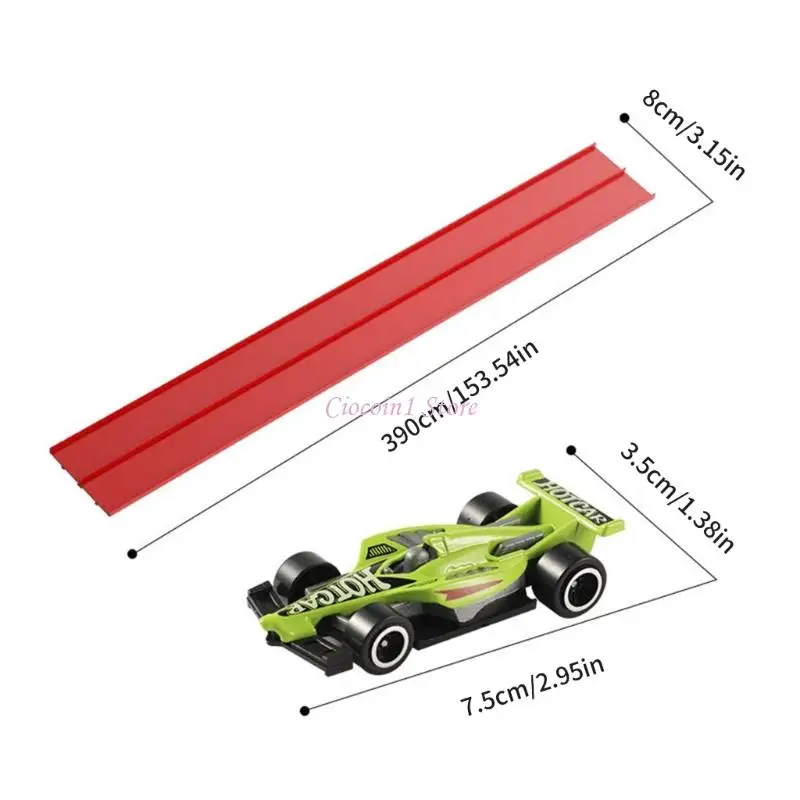 Y1ub Aluminum Loy Racing Car Brinquedos carros com Física Baseada Track Kids Presente