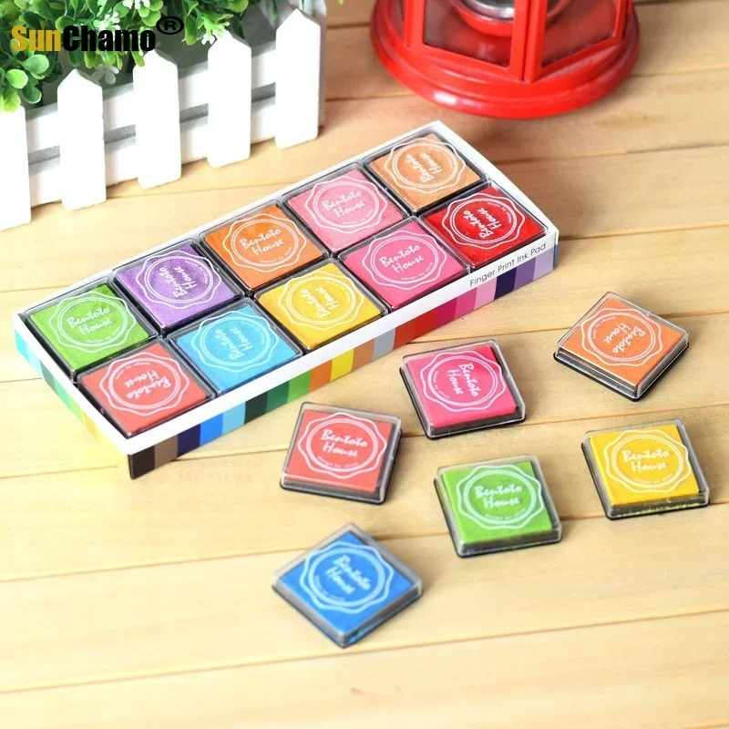 Vintage Crafts Ink Pad, DIY Scrapbooking, Colorful Inkpad Stamps, Sealing Decoration, Stamp Scrapbook Album, 20 Colors