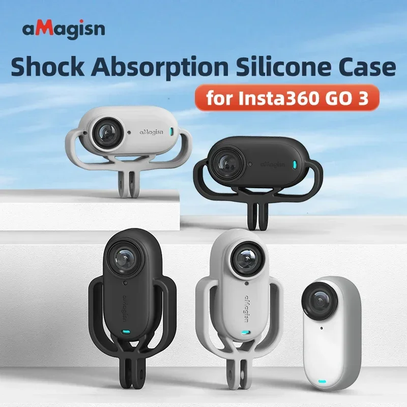 

Shock absorbing Silicone Mount for Insta360 GO3 Camera for Insta360 go 3 Silicone Case Protective Accessories