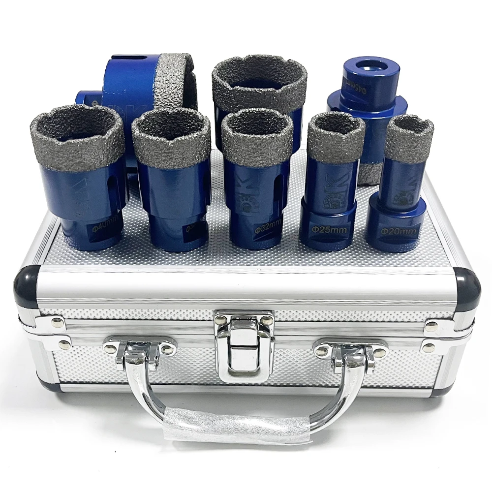 

Diamond Coated Drill Bits Set 8Pcs 20-68mm Hole Saw Drill Kit tools Hand Tools for Glass Marble Granite Stone Tile Ceramic