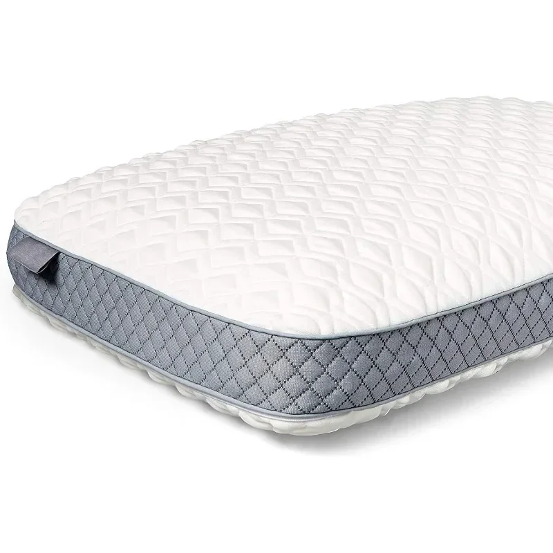 

Molded Bed Pillow for Pressure Relief, Adaptive Memory Foam with Washable Knit Cover, Standard