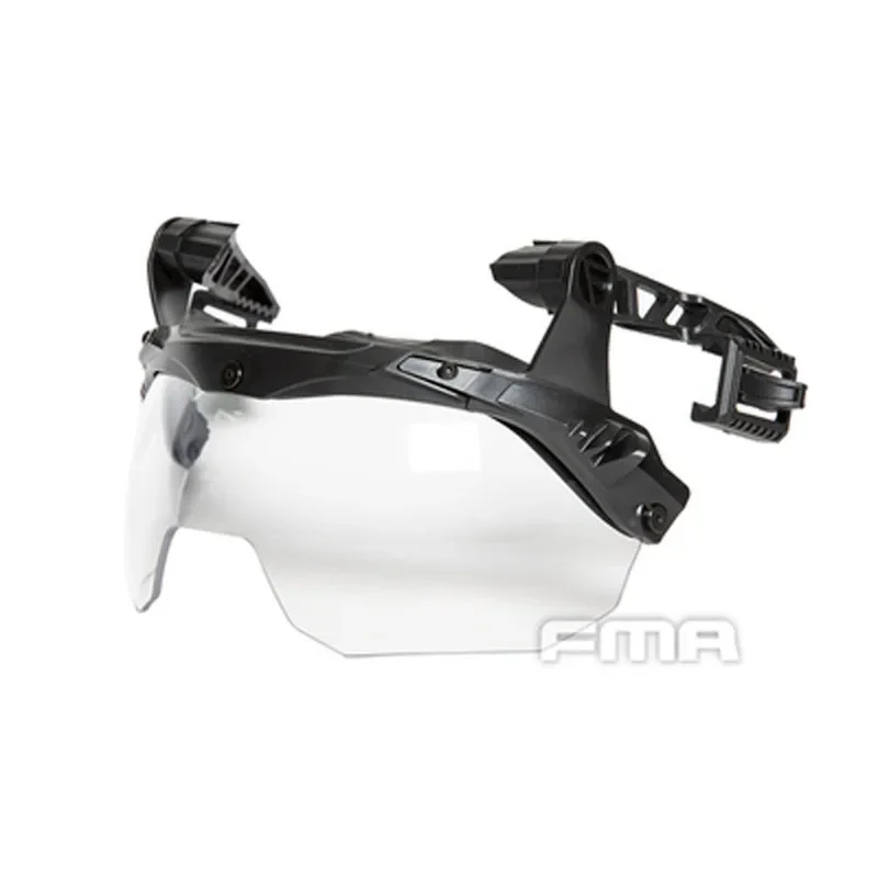 Imagem -06 - Capacete Ex-balístico Fma com Viseira Balística Óculos Táticos Lente Anti-nevoeiro Máscara Protetora para Capacete 3.0 Trilho Guia Tamanho m