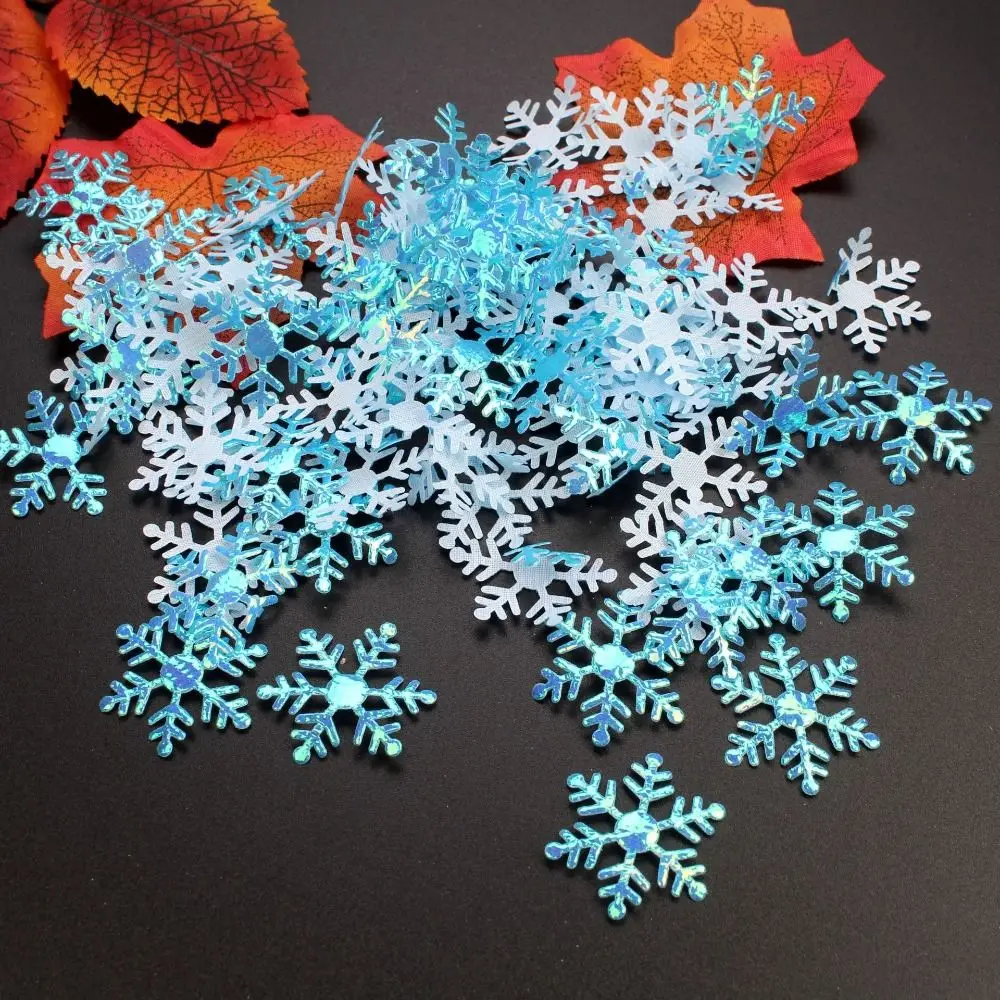 

Creative Multi-color Christmas Snowflakes Confetti Glitter 1.5cm/2cm/3cm Artificial Snowflakes DIY Snowflake Sequins Christmas
