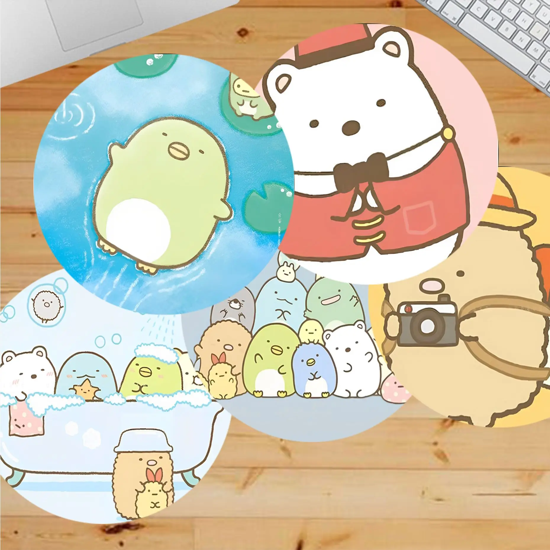 

Sumikko Gurashi Rubber Small Cabinet Gaming Laptop Computer Desk Mat Office Notbook Mouse Pad Mouse Mat For PC Computer Table