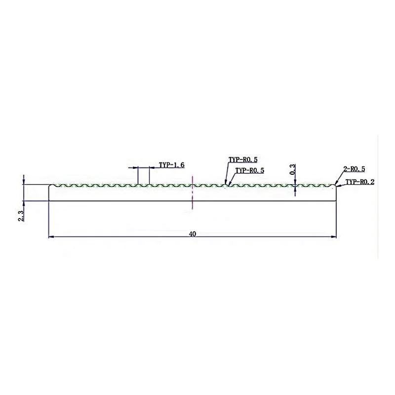 2pcs 100*40*2.3mm Ultra-thin Aluminum Heatsink Radiator Heat Sink for IC Chip CPU LED Power Transistor