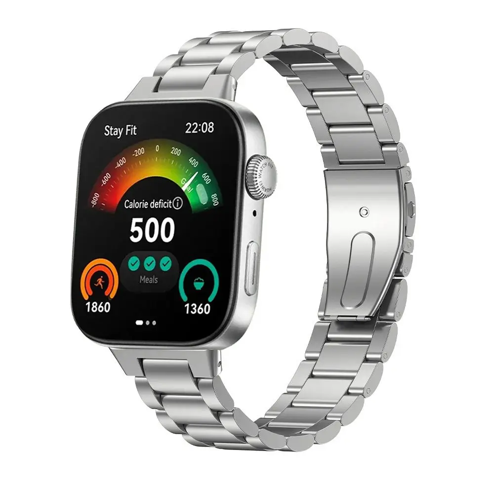 Nuovo cinturino di ricambio da polso con cinturino in metallo e acciaio inossidabile, cinturino alla moda per orologio intelligente per Huawei Watch Fit 3