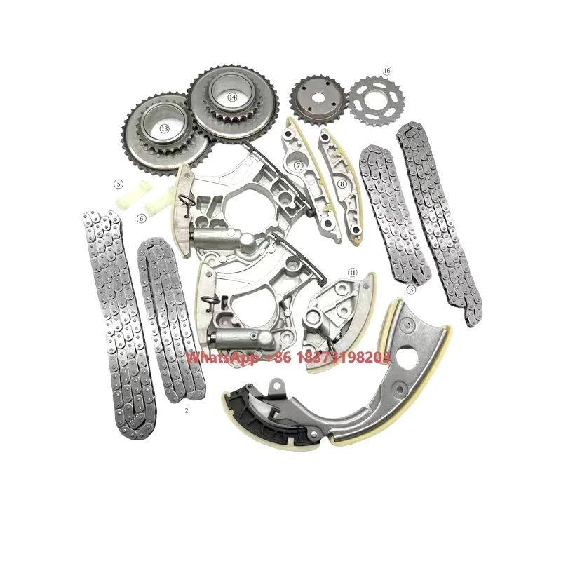 For the A5 Q5 3.2 A8 S6 Timing Chain, Time Gauge Chain Guide Rail Tensioner Sprocket Set