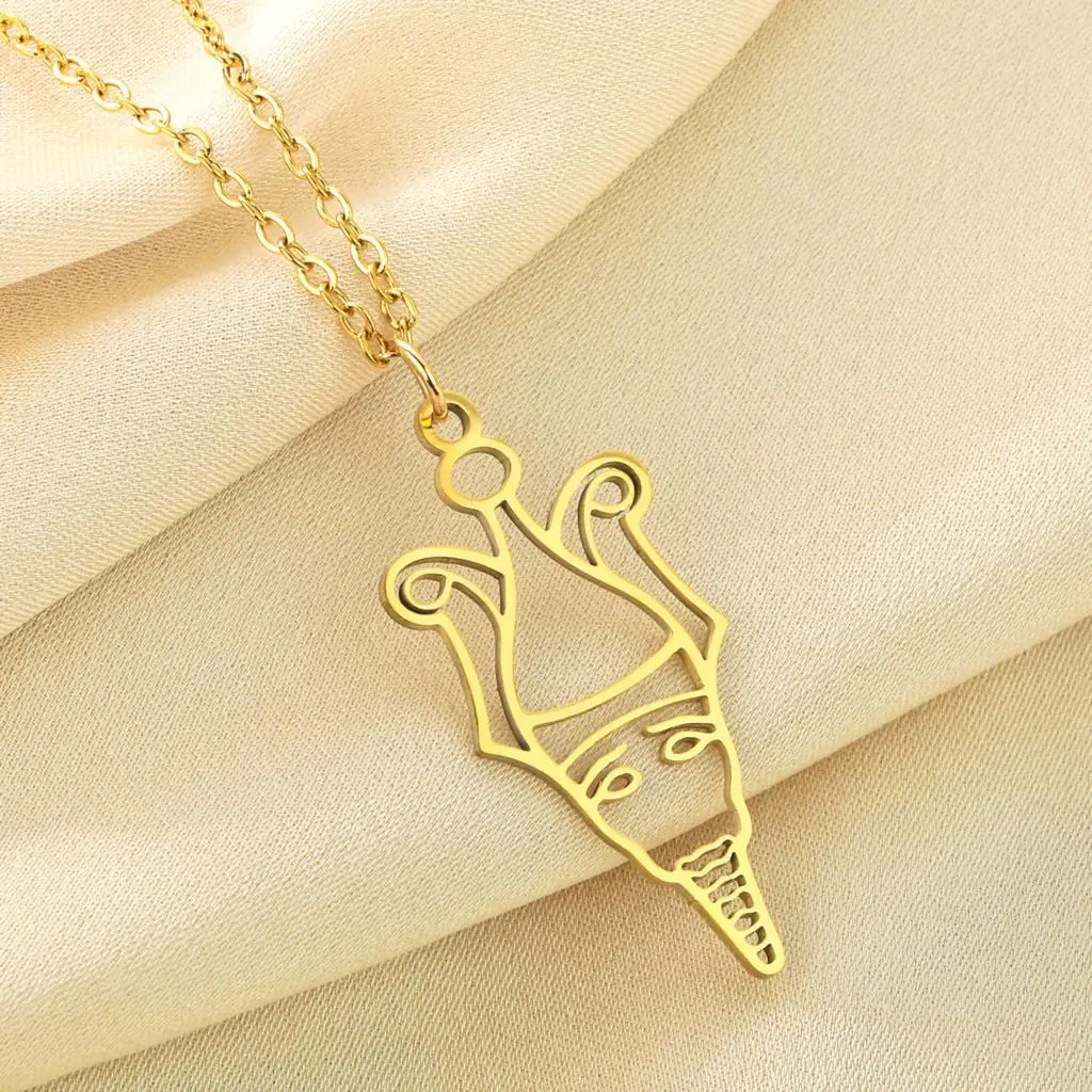Todorova Stainless Steel Judge of the Dead Pendant Egypt Zodiac God Necklace For Women Men Egyptian Jewelry Gift