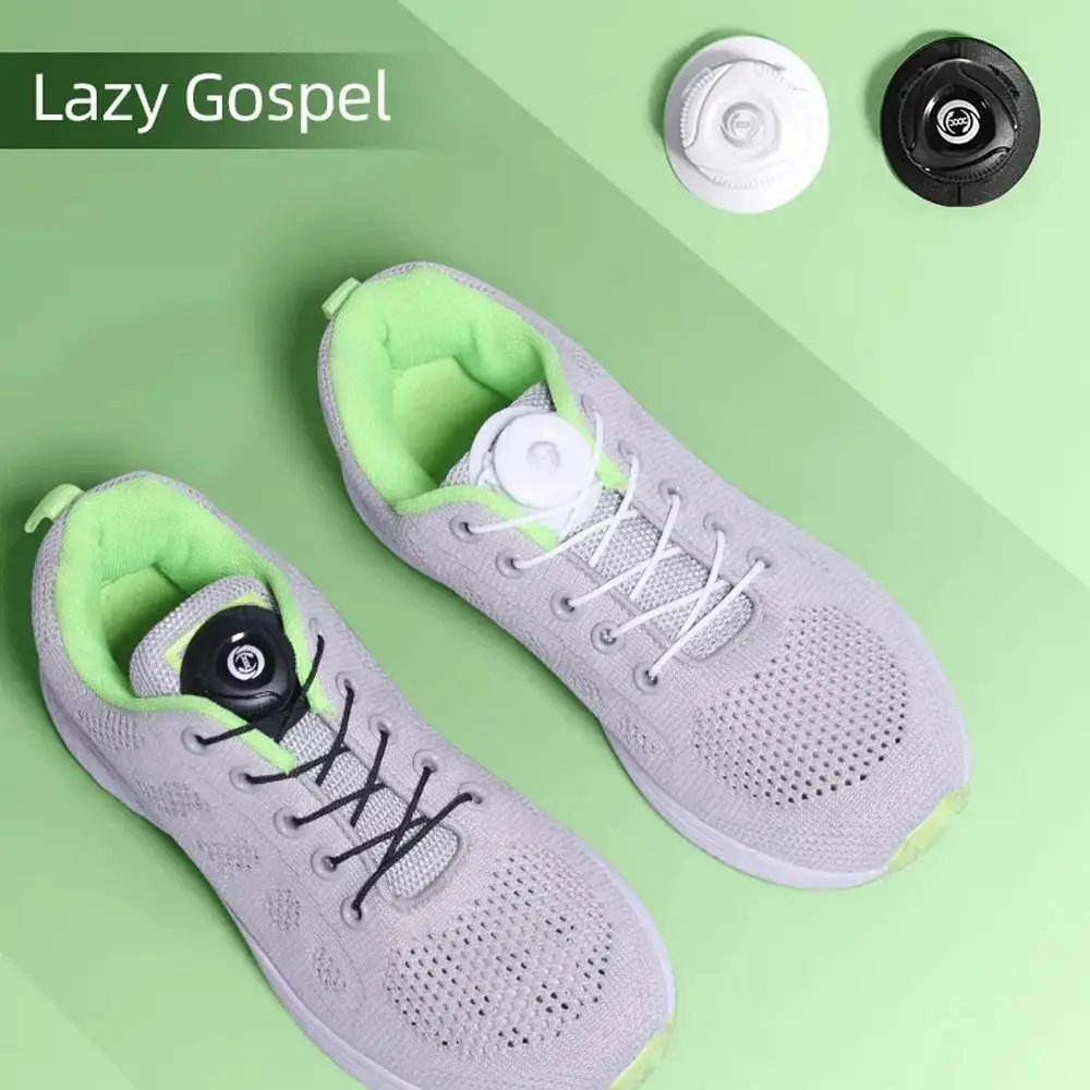 Practical Quick Automatic Buckle Rope Adjustable Adults No Tie Shoe Laces Sneaker ShoeLaces Shoe Accessories