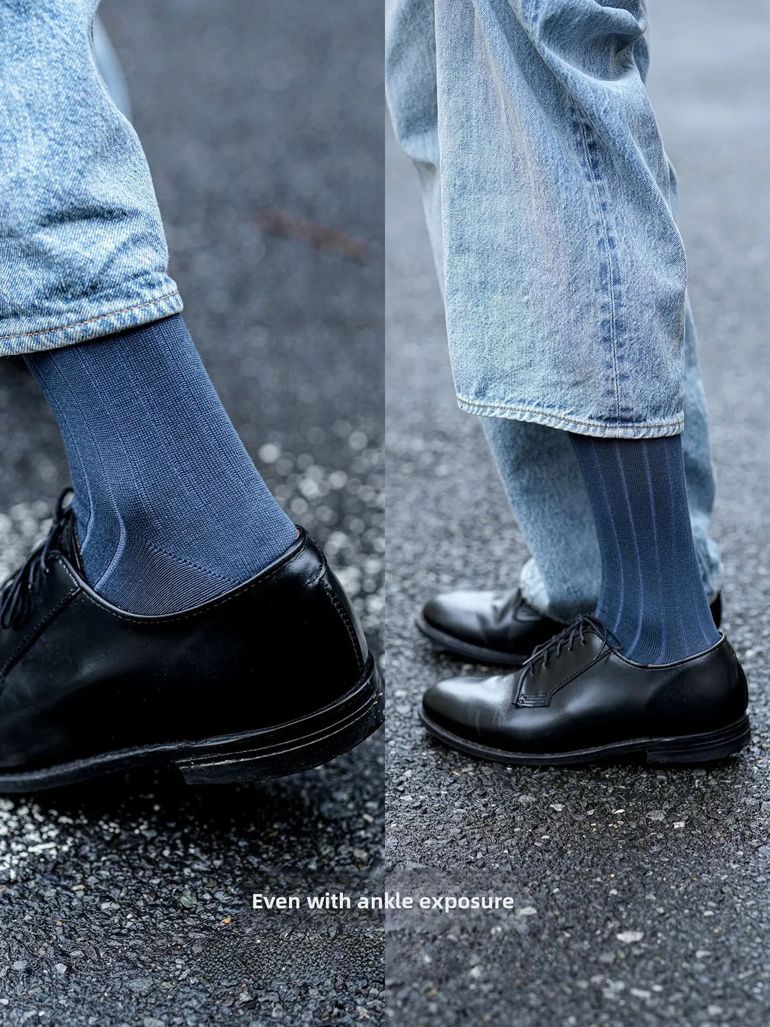 Premium Beeff Long Socks Unisex No Bone Anti-Ball Cotton Socks Vintage Style  Color Breathable Moisture Wicking All Seasons