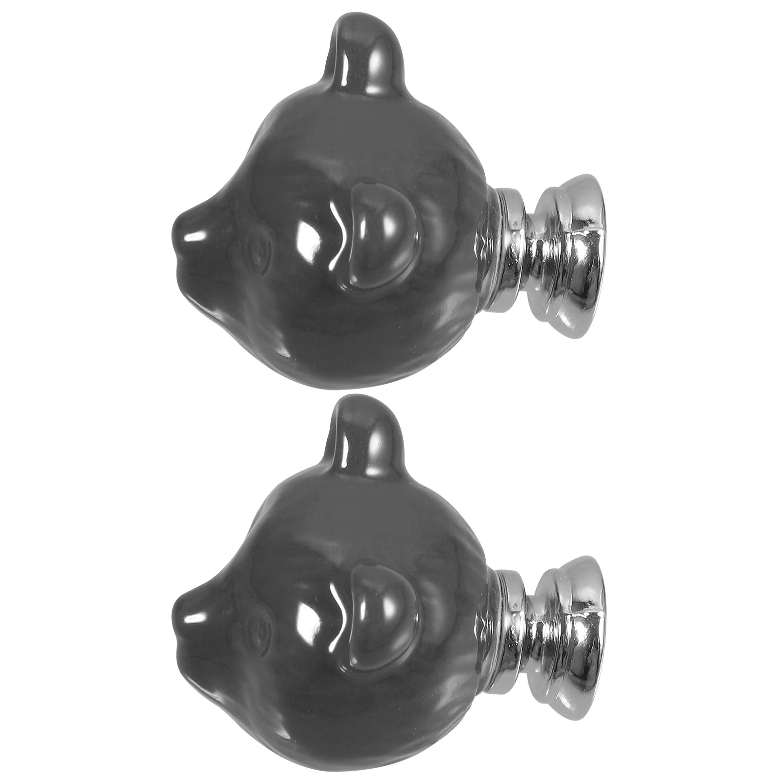 

2Pcs Cartoon Ceramic Cabinet Knobs Durable Pumpkin Style Pull Handles for Drawer Furniture Cupboard Door Hardware