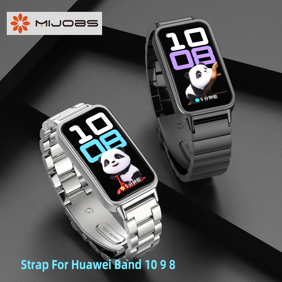 Huawei Band 11用ストラップ、Huawei Band 11Pro、10、9、8用メタル