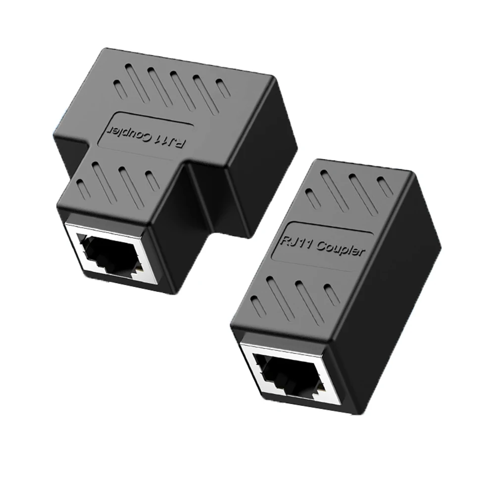 

RJ11 6P6C Coupler Metal Shield Shell RJ12 Cable Splitter Adapter Suitable For 6-core Cable Extension