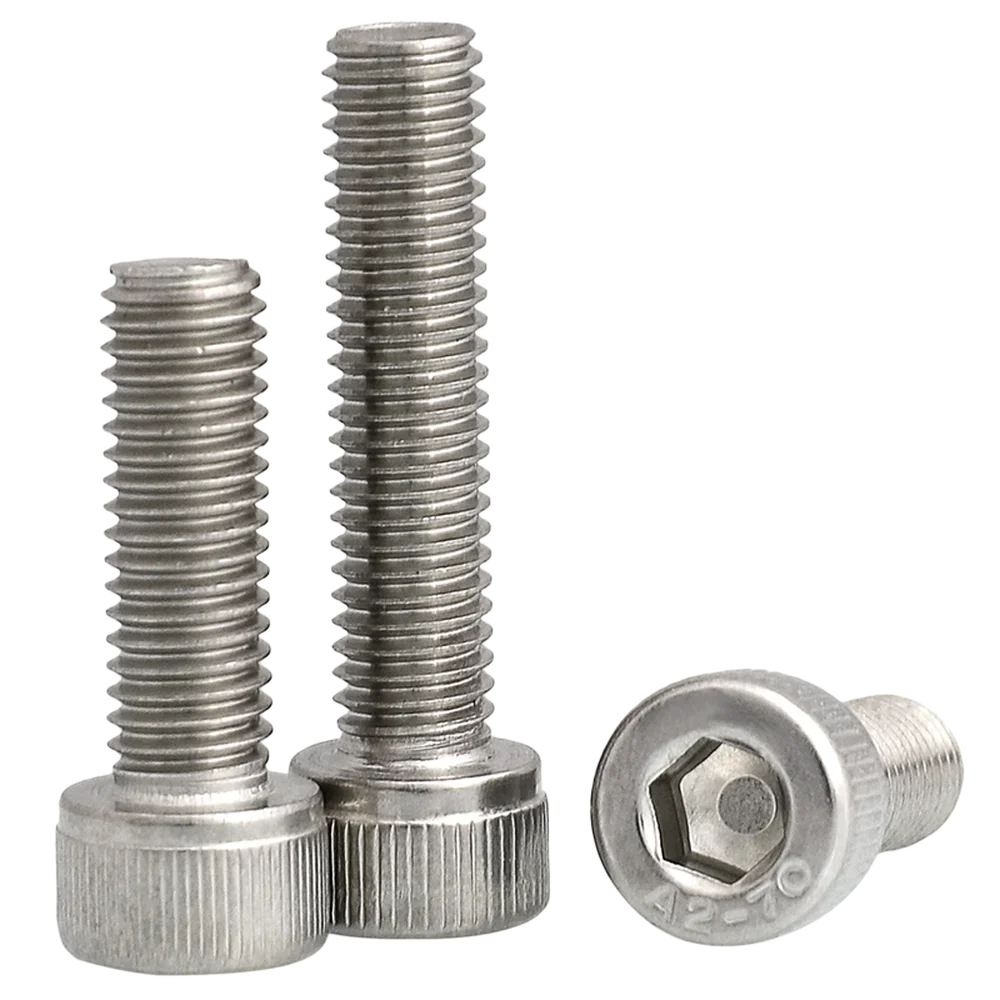 

100pcs DIN 912 M4 M5 M6 Allen Bolt ,A2 304 Stainless Steel Hex Socket Cap Screws Hexagon Socket Head L=8-50mm Fasterner hardware