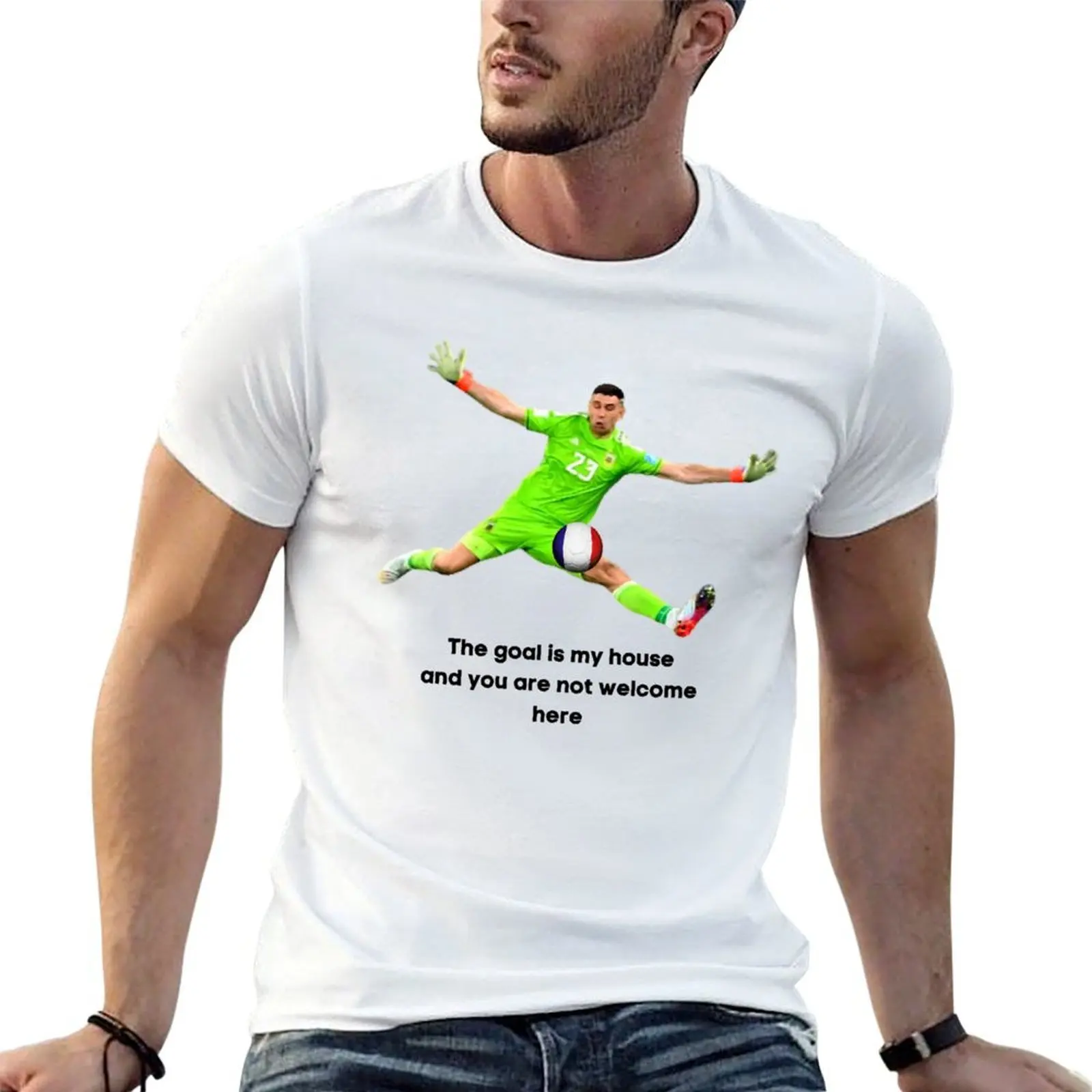dibu martinez - Camiseta Emiliano Martinez, camiseta para hombre, camisetas de algodón de alta calidad con estampados, camiseta para hombre, camiseta de algodón pesado