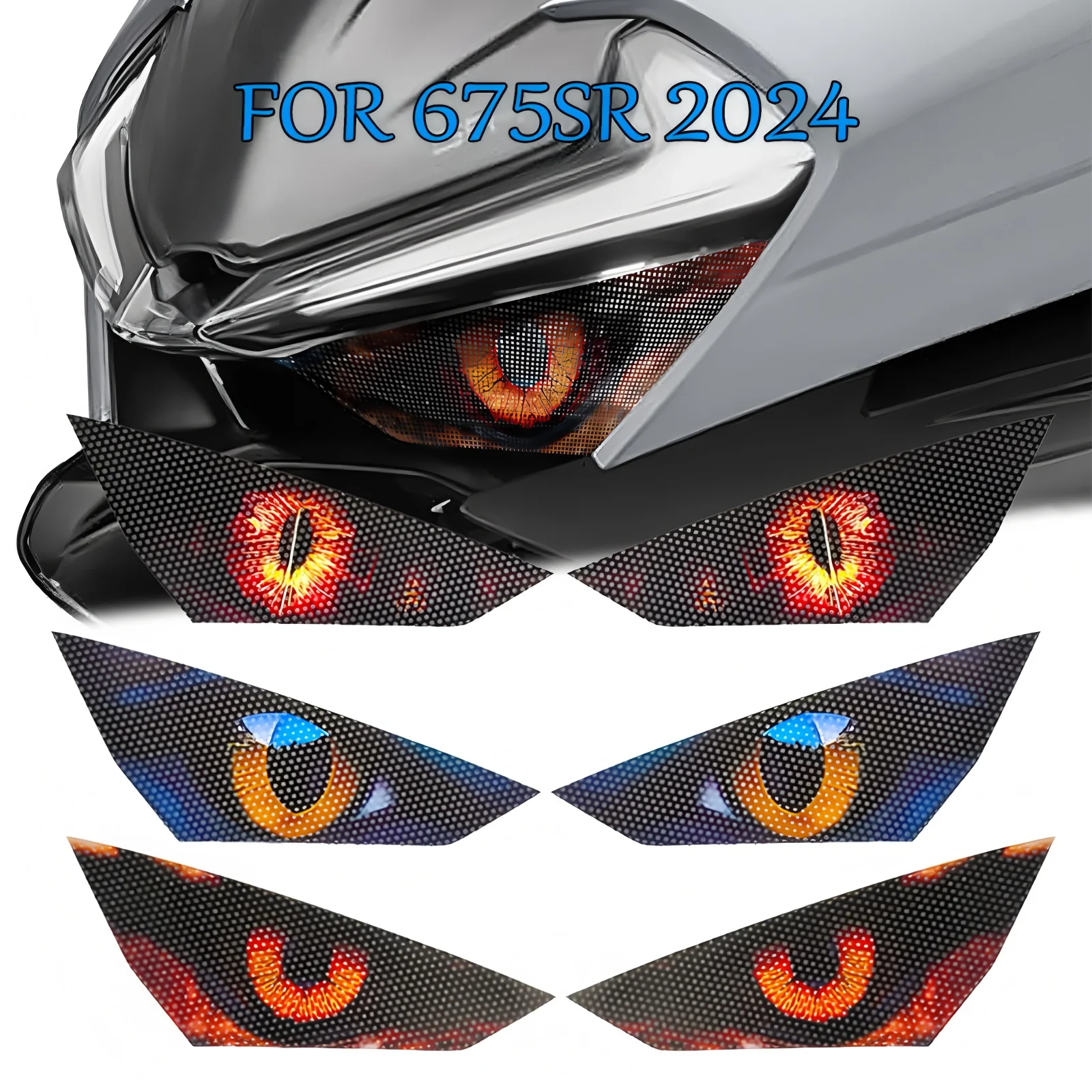

Waterproof Headlight Stickers Accessories For CFMOTO 675SR-R 2024 Motorcycle Head Light Decal Protection For CFMoto 675SR 675 SR