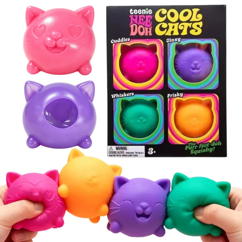 Kids Toys Box - Schylling NeeDoh Cute Cat Stress Relief