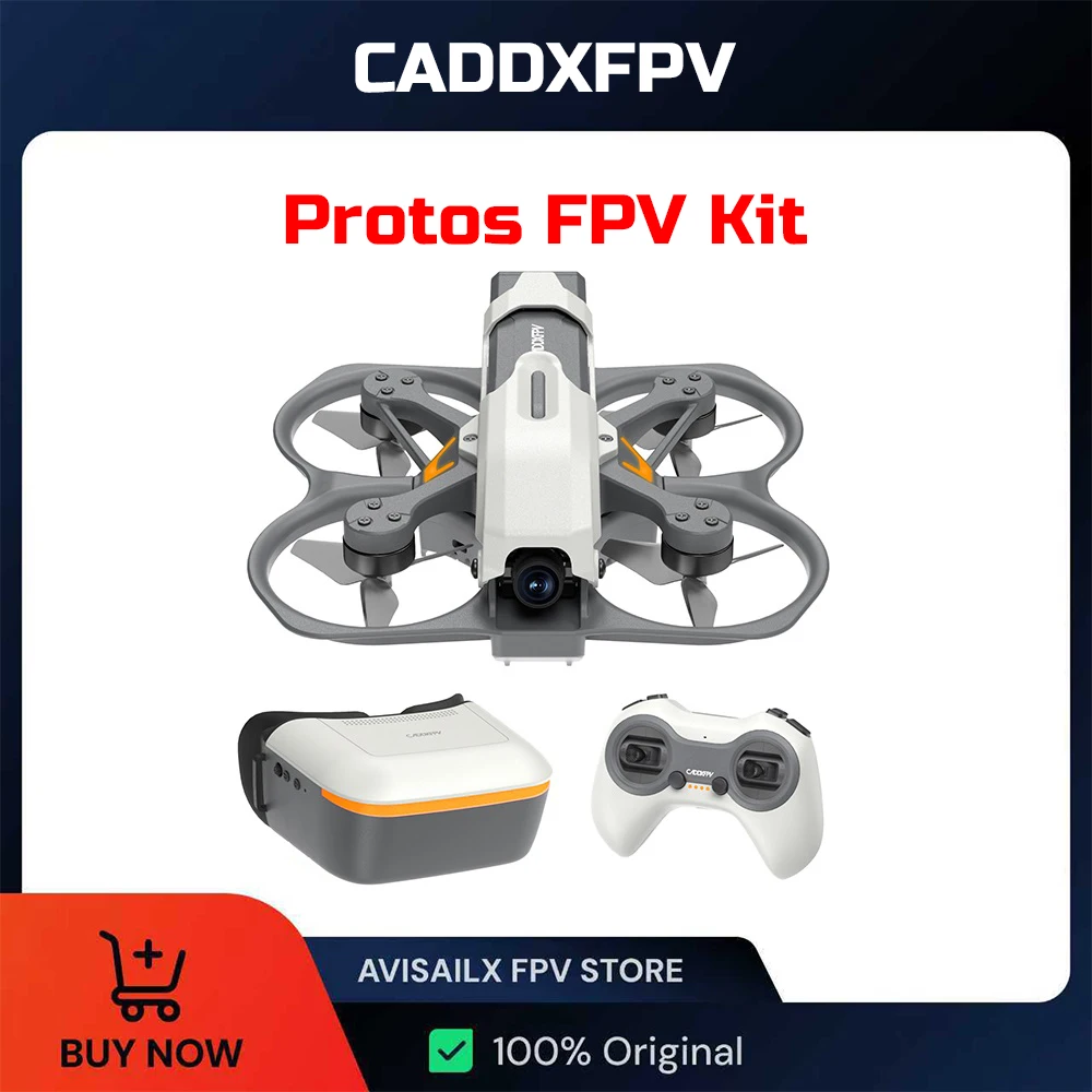 

CADDXFPV Protos Drone FPV Kit ELRS 2.4G Alink 5,8G 4,5 "1080P FPV Очки HD Ascent Lite VTX Передача с сверхнизкой задержкой