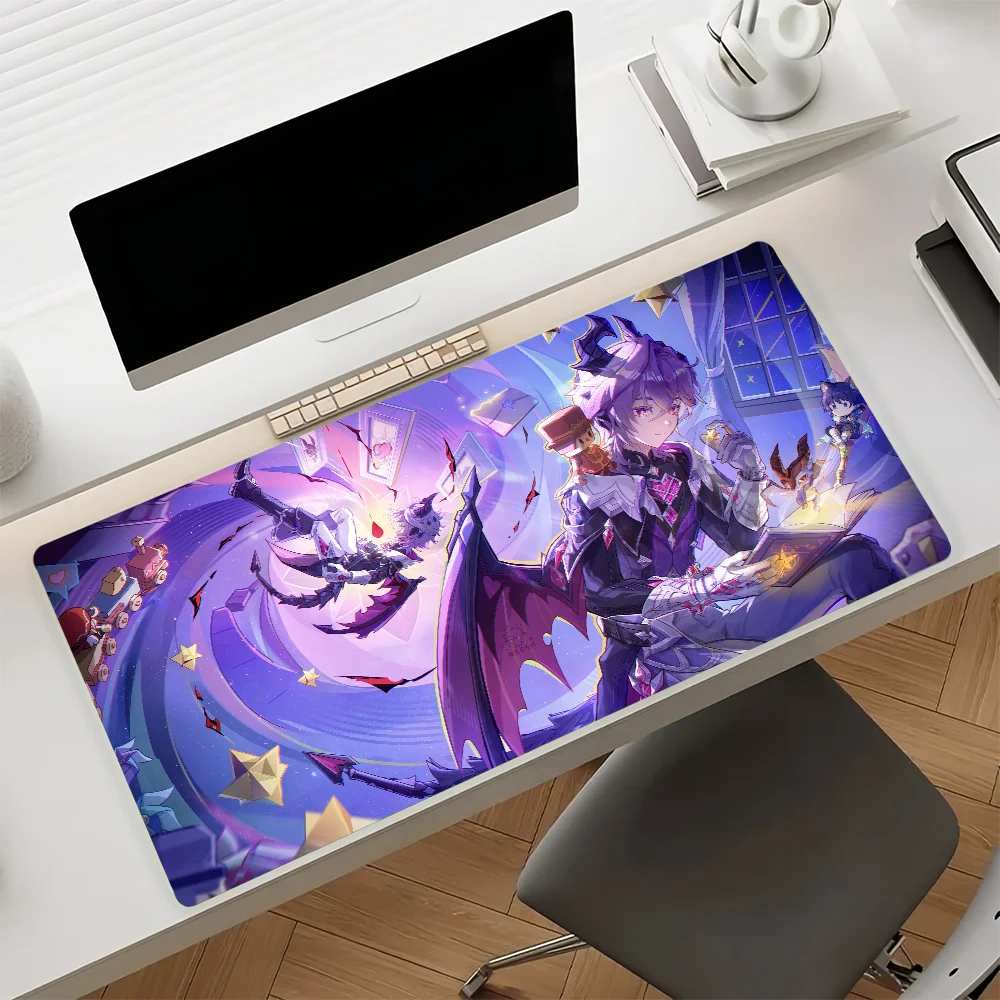 Game Genshin Impact Durin Mouse Pad Anti Slip Rubber Edge Locked Thickened Laptop Gaming Desk Mat