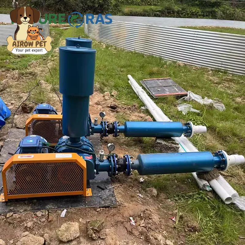 AIROW Commercial Aquaculture Root Blower Fish Pond Aeration Oxygen Pump air Aerator Machine for Shrimp Fish Farming