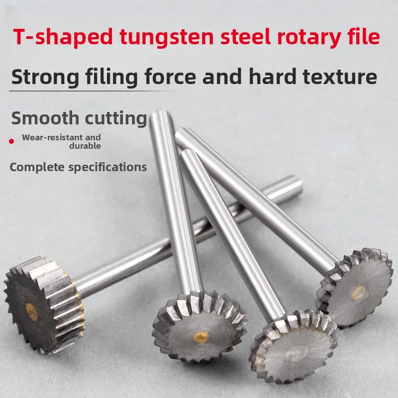 

Rotary File T-type Tungsten Steel Grinding Head/Steel Plate Slotting Ship Board Engraving Milling Cutter Ytype Trapezoidal Knife
