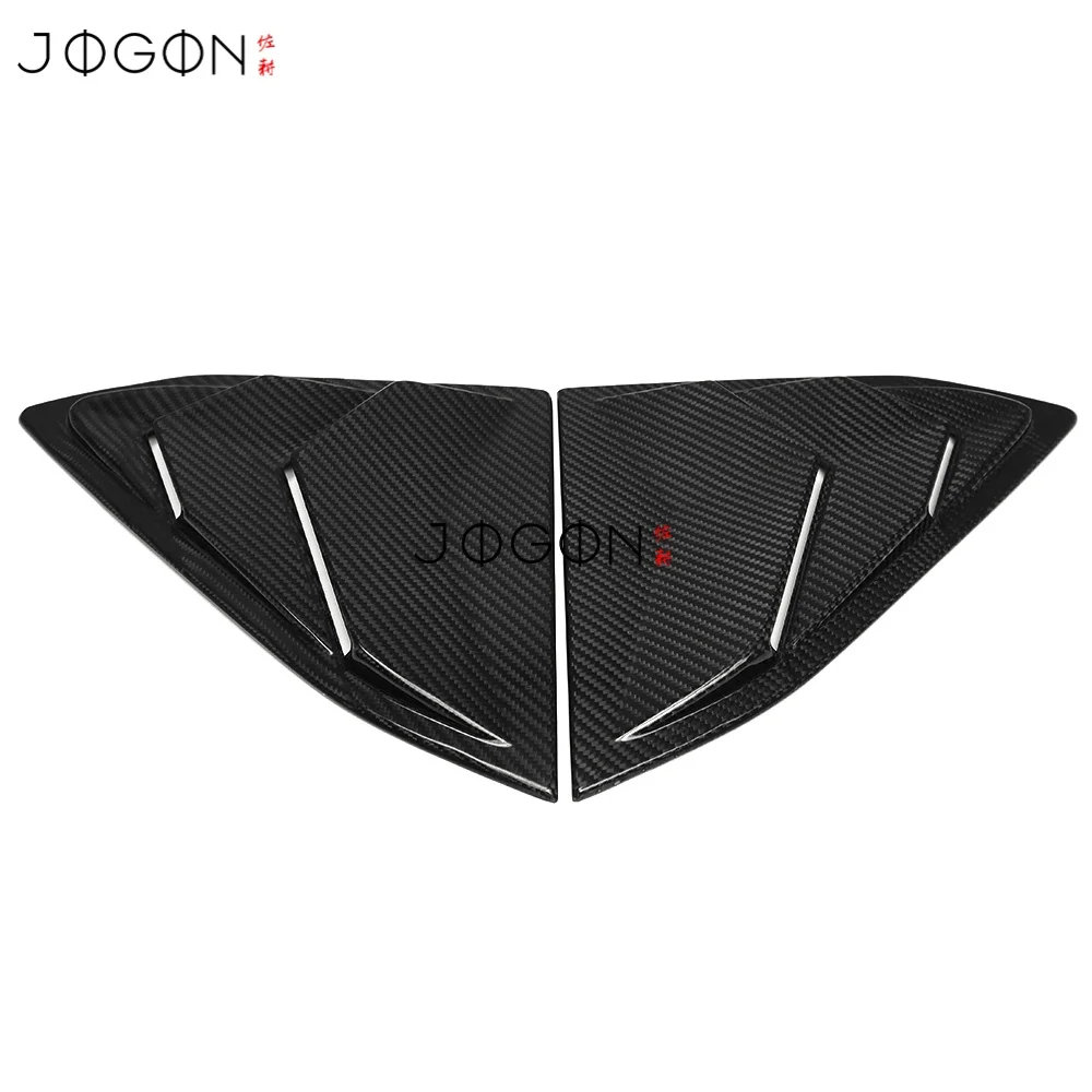 

Rear Quarter Triangle Window Cover for Chevrolet Corvette C8 Coupe Z06 ZR1 2020-2025 Dry Carbon Fiber Exterior Decoration