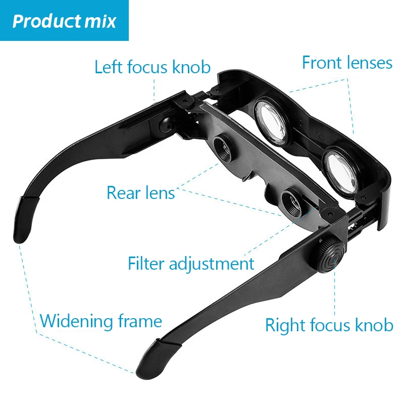 Adjustable Vision Binoculars Telescope High-definition Fishing Telescope Portable Low-light Telescope Bird Watching Glasses - Image 4