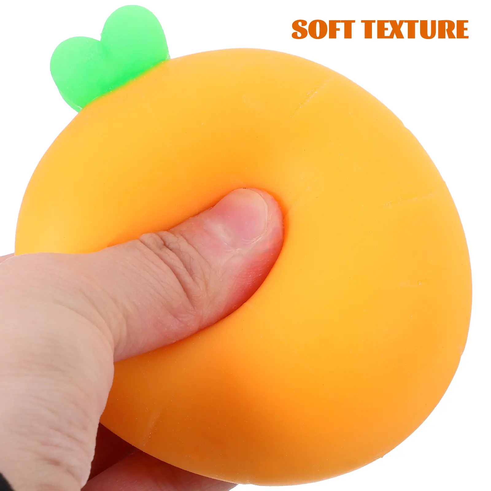 

2Pcs Realistic Carrot Squeeze Stretchy Stress Relief Kids Fun Small Soft Sensory Item Squeeze Toy Stretchy Carrot