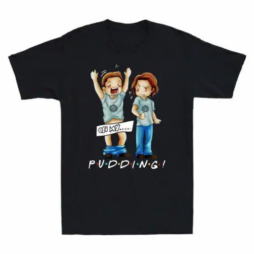 

Pudding Oh My Supernatural Dean & Sam Winchester Funny Parody Men T-Shirt CottonSummer printing High quality cotton