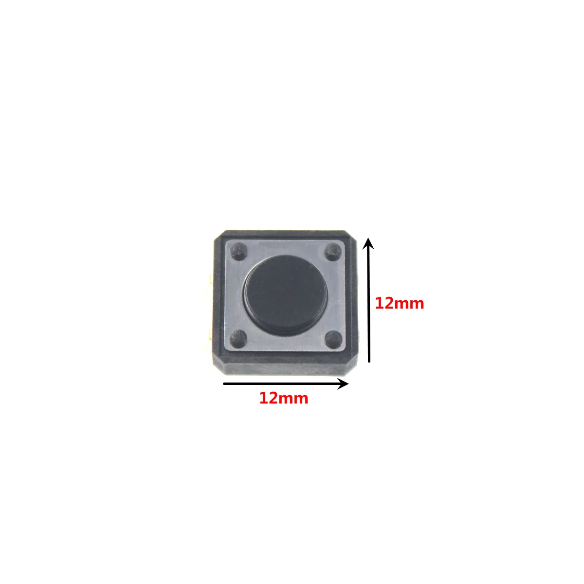 20PCS/Lot 12*12 Push Button Switch 12*12MM Light Touch Vertical-Type H= 5/6/7/8/9/10/11/12/13/14/15mm