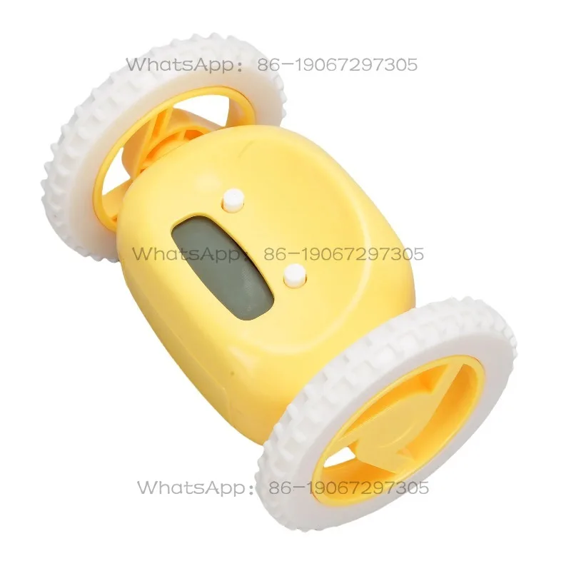 

Будильник на колесиках, очень громкий, простой в настройке, милый, вибрирующий, цифровой, для тех, кто легко засыпает