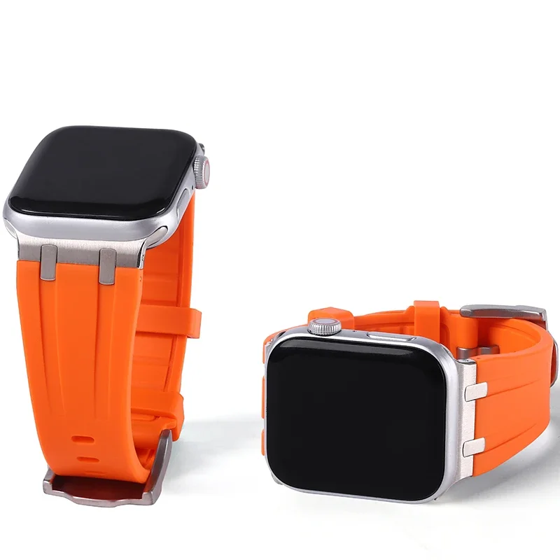 AP Liquid Silicone Strap for HK9 Ultra 2 HK8 Pro Max Bracelet for IWatch Series 6 5 4 SE 7 8 Ultra High Quality Band Accessorie