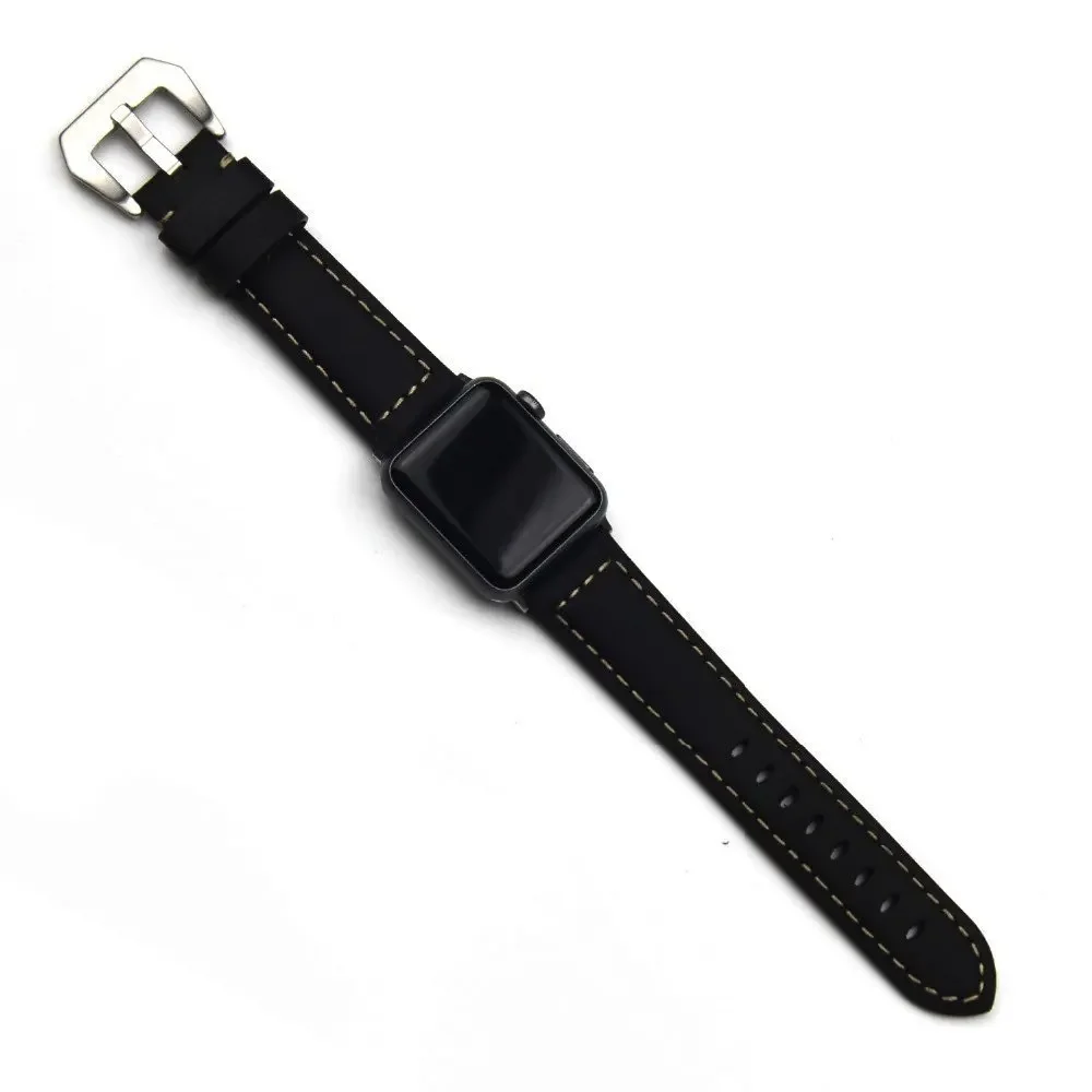 Vintage Pu Leather watchband for iwatch Ultra49mm Sport Bracelet For Series 9 8 7 6 5 4 44mm