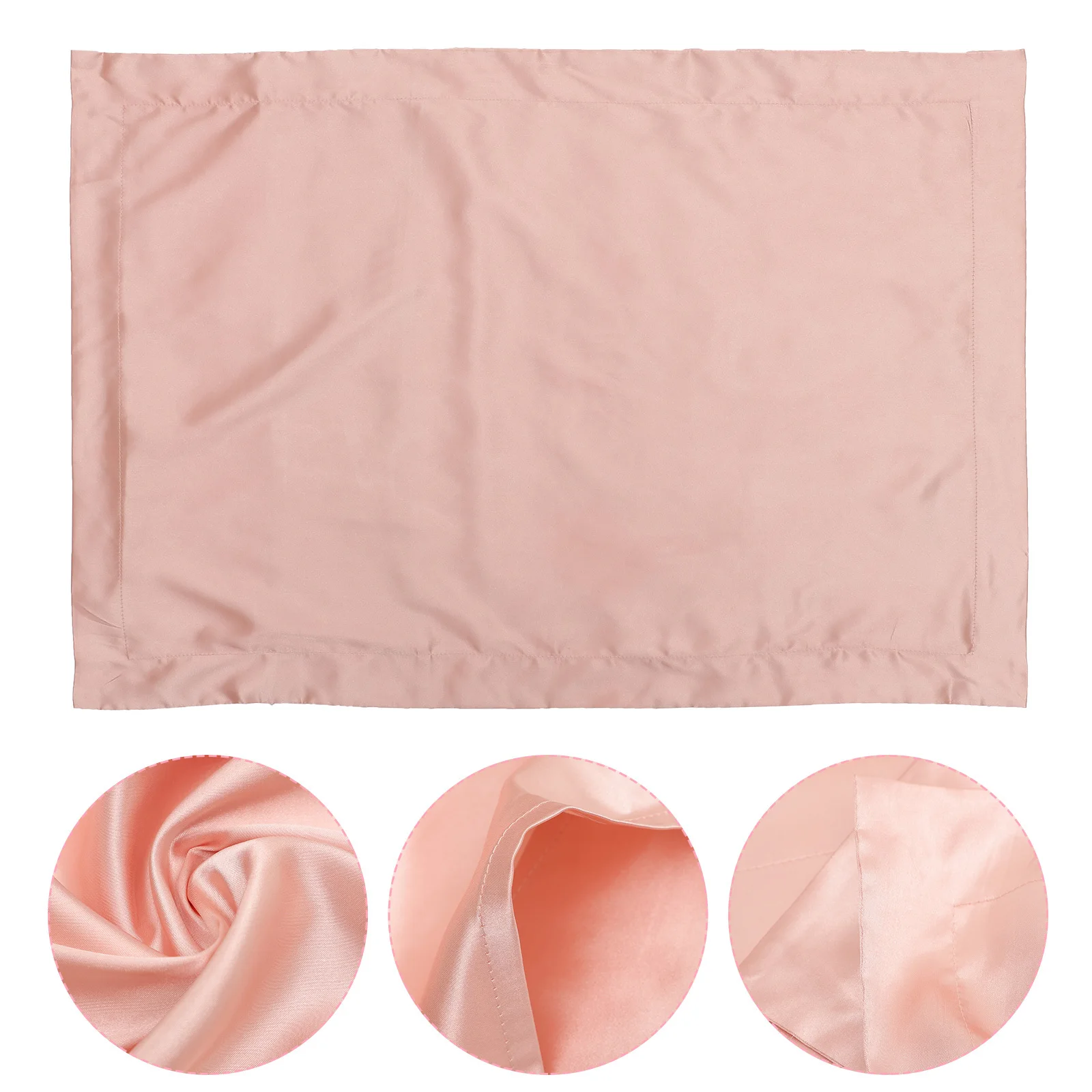 

2Pcs Ice Silk Pillow Case Natural Fabric Pillow Cover Elegant Plain Design Strong Fabric Longevity Safe for Skin