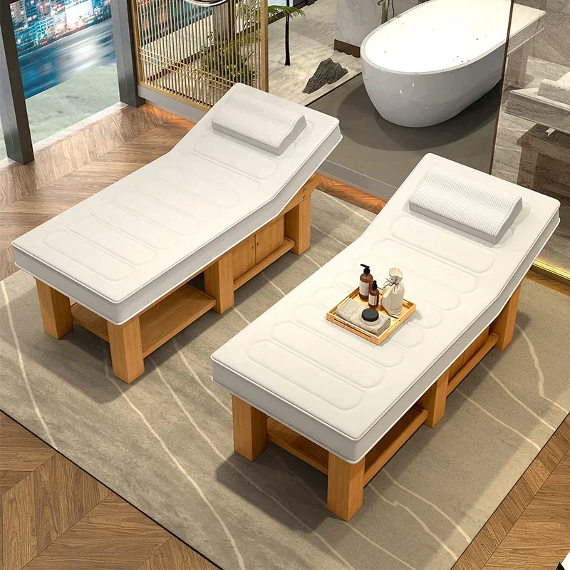 Wooden Beautify Massage Bed Modern Physiotherapy Latex Comfort Massage Tables Therapy Placement Salon Furniture Cama Masaje FYMB