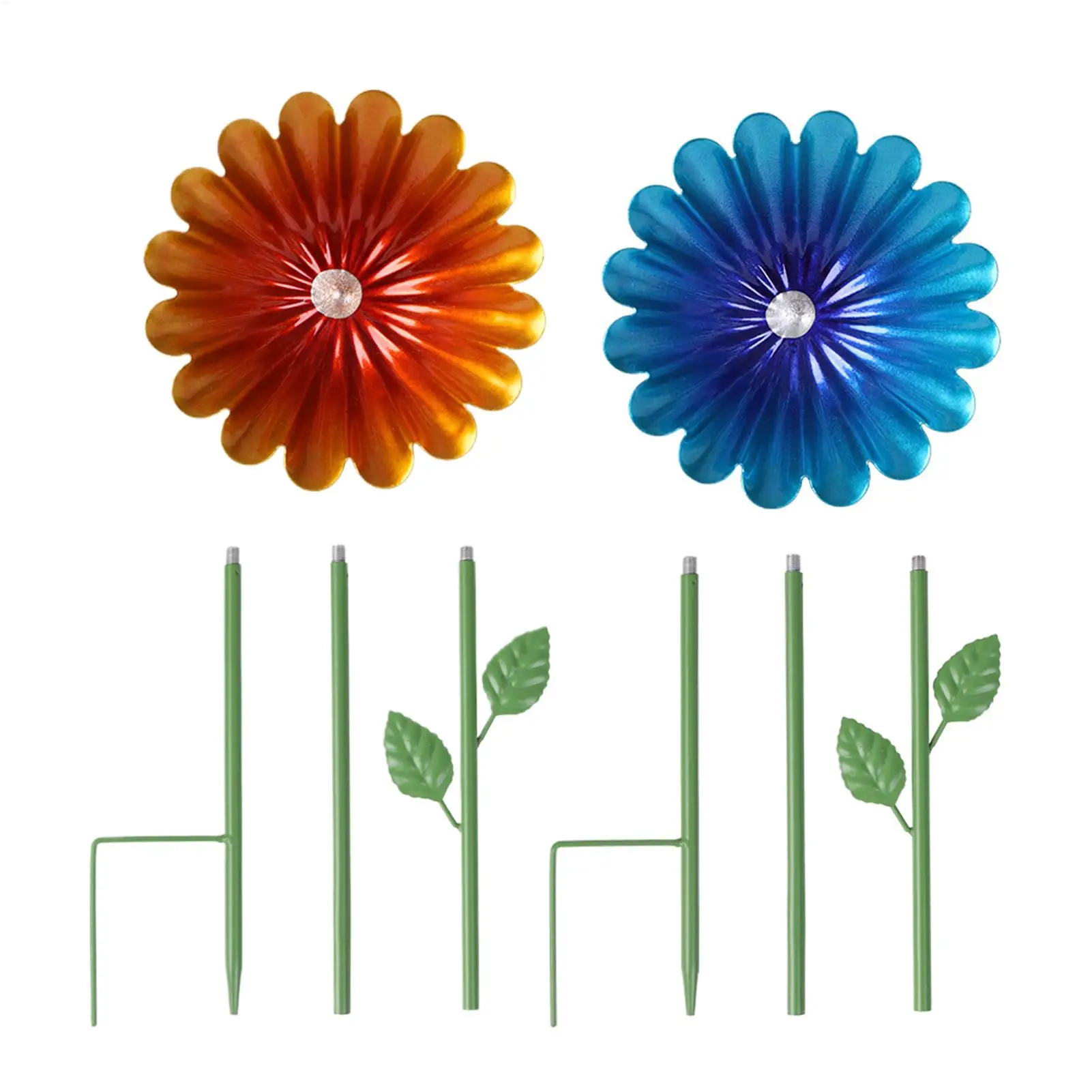 

2PCS Bee Watering Cups Flower with Stake Garden Decor Bird Bath Pollinator Watering Station for Wild Hummingbird Butterfly