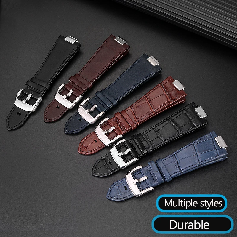 جديد جلد طبيعي مربط الساعة والصلب رابط نهاية ل تيسو PRX سلسلة حزام (استيك) ساعة T137.407/410 سوبر لاعب حزام سوار الأزرق