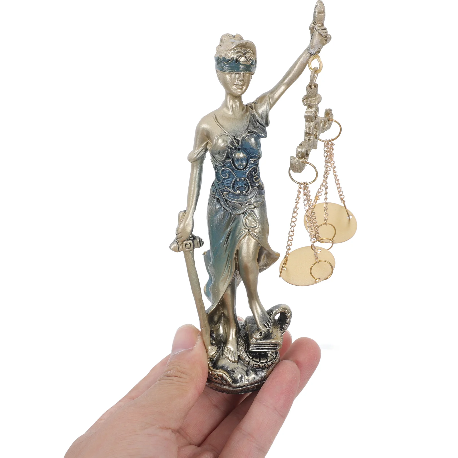 Statue of Justice Themed Decor Law Office Decorations Desk 1700X600X400CM Elements Blue Lawyer Miss