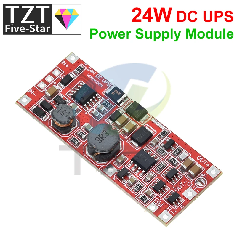 Imagem -05 - Tzt-ups Power Supply Module Uninterruptible Power Control Board Carregamento Step up Proteção dc 12v 15v 24w 1a 2s V4.0cn