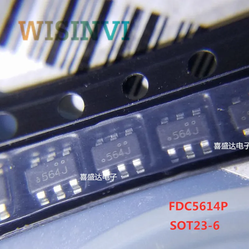 10PCS FDC5614P marking 564*   FDC5612 562*  FDC3512 352*   FDC3612 362*  FDC365P 365P SOT23-6