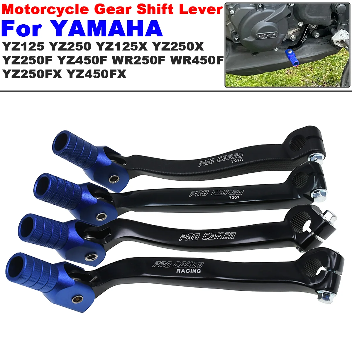 

For YAMAHA YZ125 250 YZ250F 450F YZ125X 250X YZ250FX YZ450FX WR250F WR450F 2005-2023 Motorcycle Accessories Gear Shift Lever
