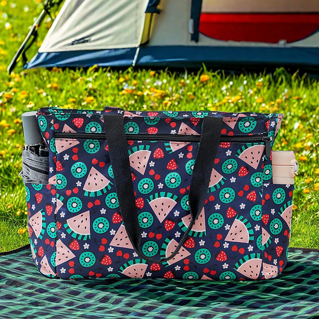 Portable Thermal Picnic Bags Outdoor Shoulder Bags Large Capacity Storage Pouch New Camp Handbag Ice Bag Kitchen Keep Fresh Box