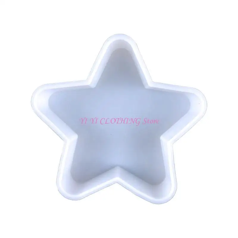 N5KF labios estrellas para luz nocturna en forma molde UV adornos lámpara Mou silicona