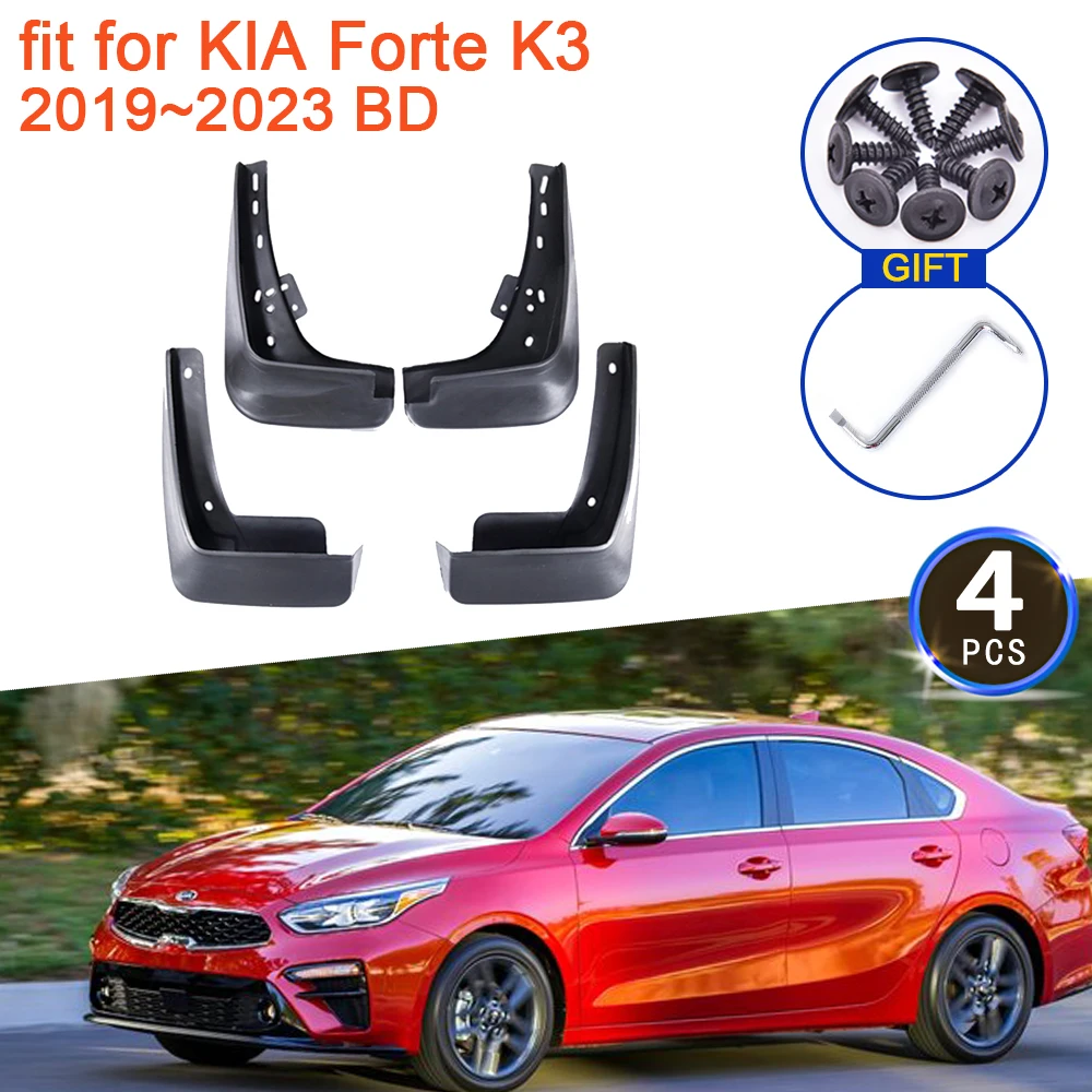 

4x for KIA Forte K3 2019 2020 2021 2022 2023 BD Mud Flaps Splash Guards Flap Mudguards Fender Front Wheel Car Stying Accessories