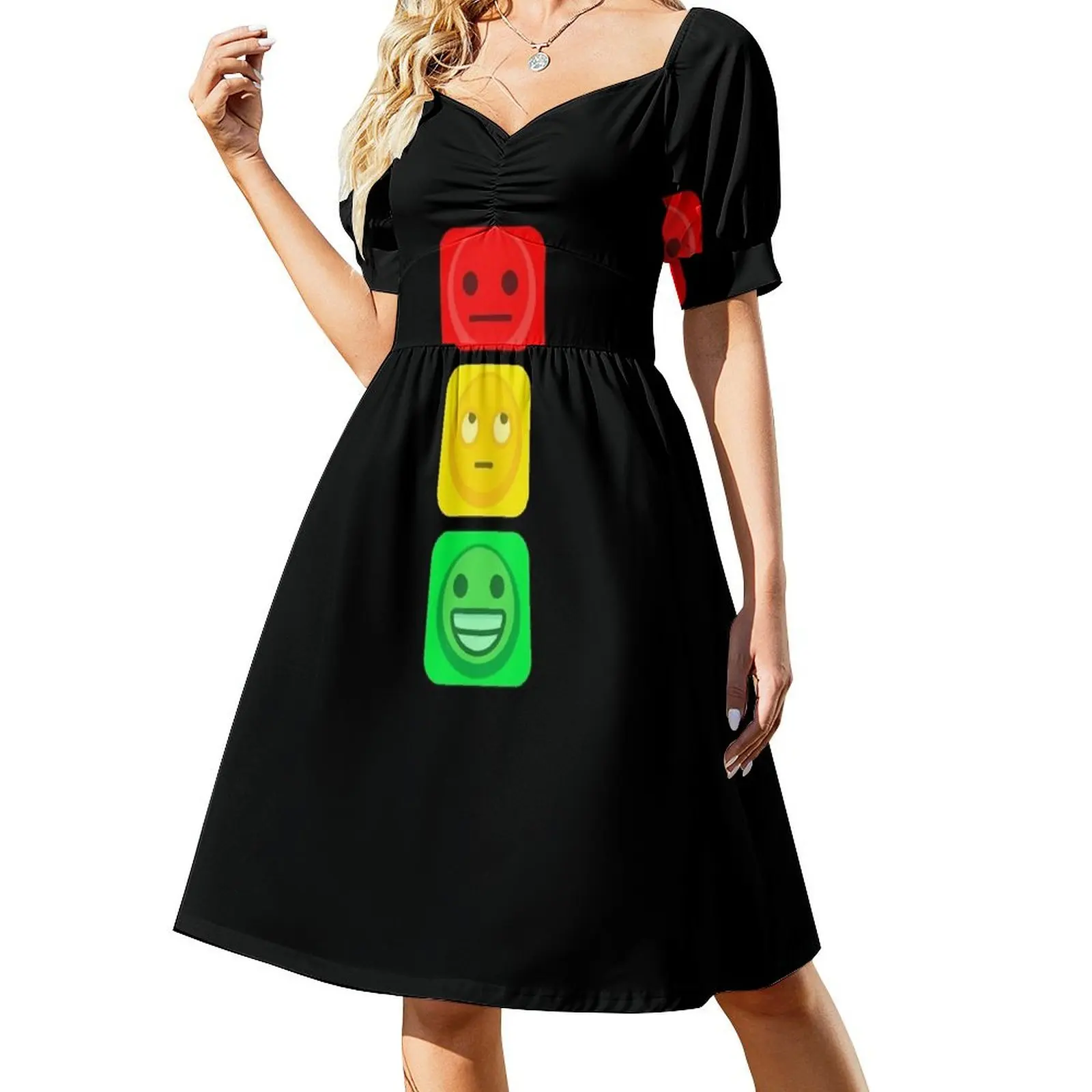 

Signal Short-Sleeved Dress Dress vintage Women's dress Woman dresses